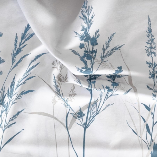 Komplet pościeli z bawełny satynowej botaniczny wzór 160x200 Sela 