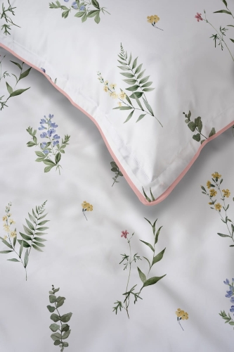 Pościel z perkalu 220x200 Polne Kwiaty Lame Percale