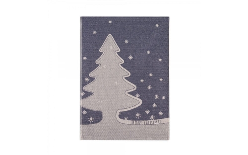 Ścierka świąteczna kuchenna niebieska 50x70 Christmas Stars