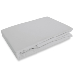 Prześcieradło flanelowe 220x200 z gumką w kolorze popielatym