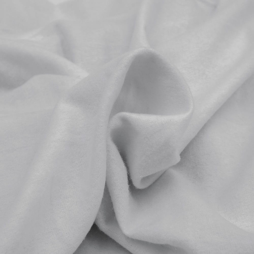 Prześcieradło flanelowe 220x200 z gumką w kolorze popielatym