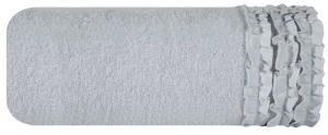 Ręcznik 50x90 Laura srebrny z falbanką