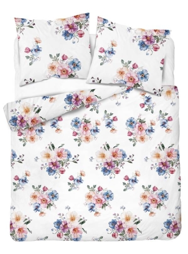 Pościel flanelowa 160x200 w kwiatowe bukiety