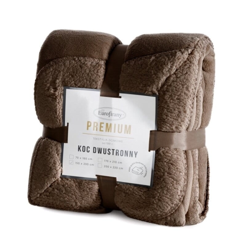 Koc Tedy 170x210 ciemno brązowy