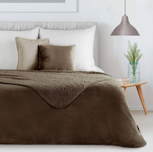 Koc Tedy 170x210 ciemno brązowy