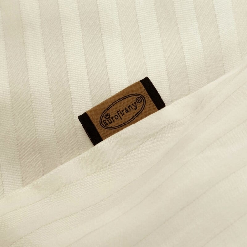 Komplet pościeli z adamaszku 160x200 kremowej