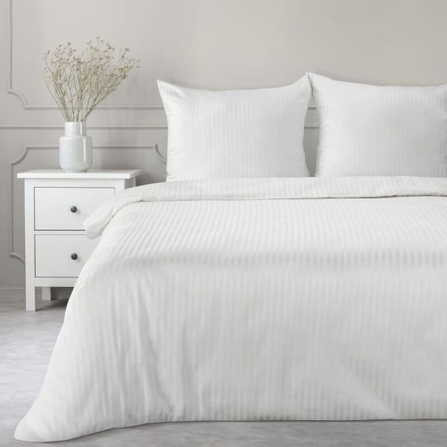 Komplet pościeli z adamaszku 160x200 białej