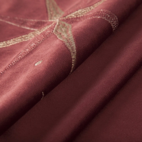 Bieżnik świąteczny 40x140 Bordowo Szampański 