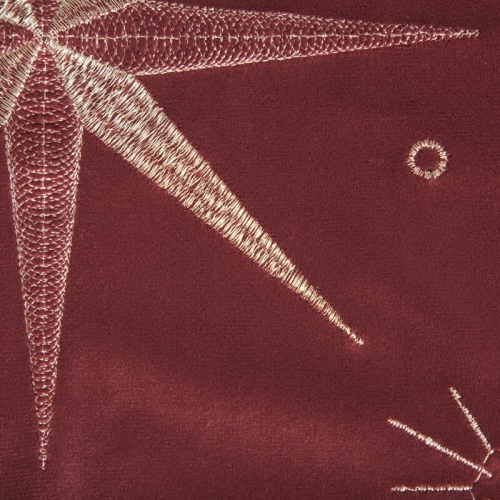 Bieżnik świąteczny 40x140 Bordowo Szampański 