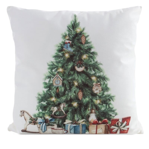 Poszewka świąteczna velvetowa 45x45 Choinka