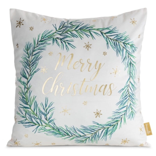 Poszewka świąteczna Wianek 45x45 Merry Christmas