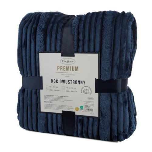 Koc Nina 220x200 granatowy