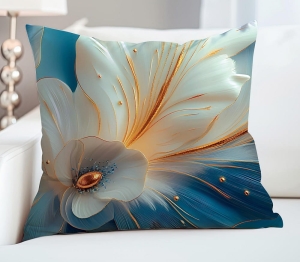 Poszewka z bawełny satynowej Satynlove 40x40 Kwiat