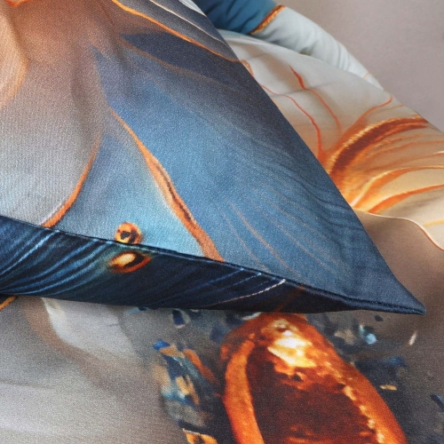 Pościel z bawełny satynowej Satynlove 160x200 Kwiat