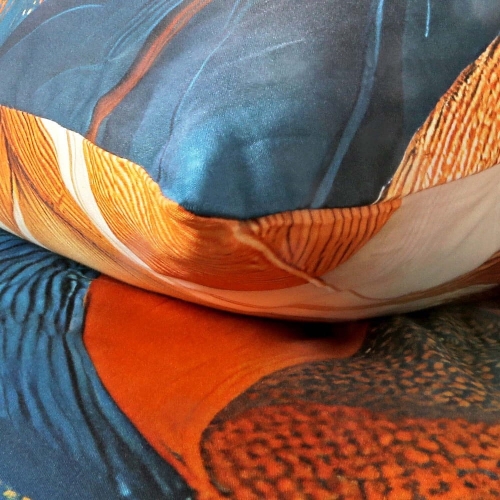 Pościel z bawełny satynowej Satynlove 180x200 Liście w Jesiennych Kolorach