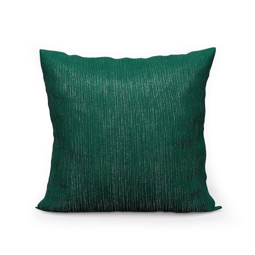 Poszewka ciemno zielona 40x40 z lurexem 
