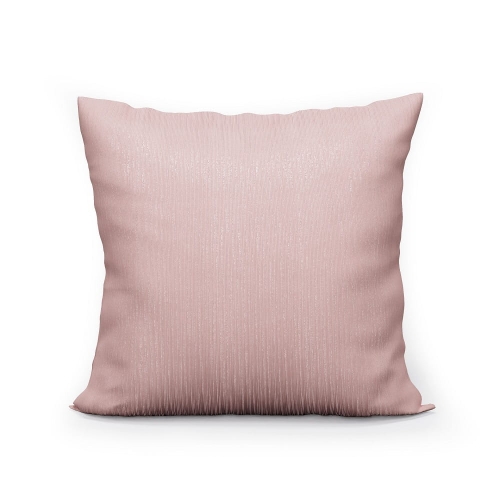 Poszewka pudrowo różowa 40x40 z lurexem
