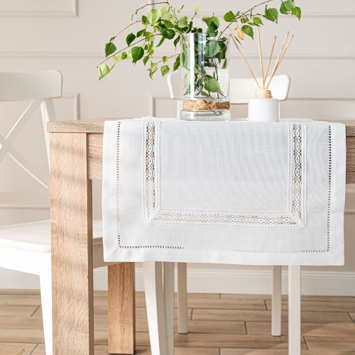 Bieżnik biały 38x140 Selvia