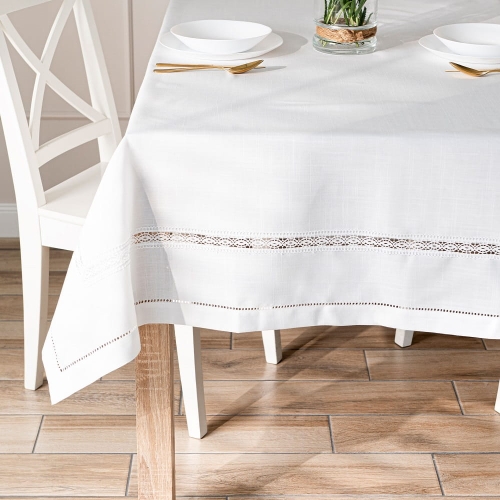 Obrus biały 140x180 Selvia
