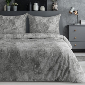 Komplet pościeli z bawełny satynowej Spring 220x200 w modny betonowy wzór