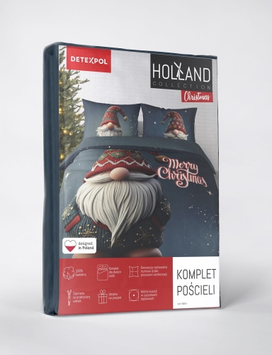Komplet pościeli świątecznej Holland 160x200 Skrzat 