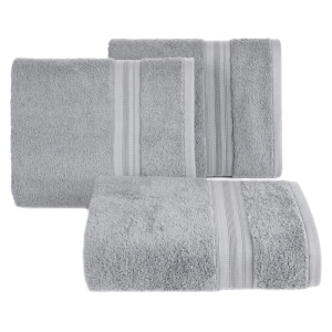 Ręcznik do twarzy z bawełny egipskiej srebrny 30x50 Elen