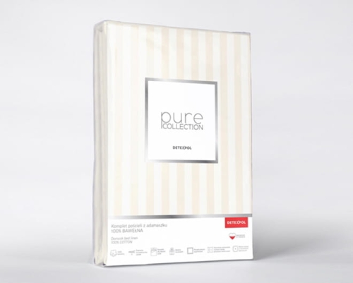 Pościel adamaszkowa Pure 220x200 ecru