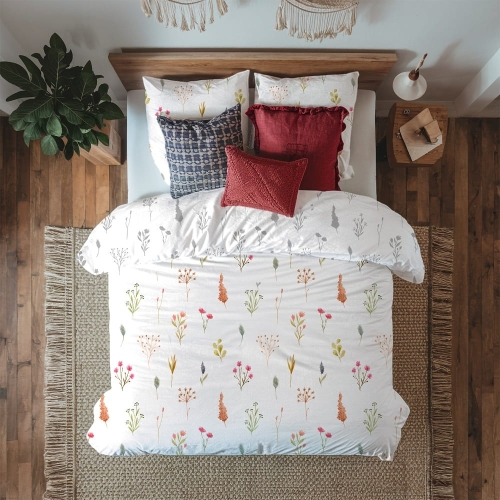 Pościel bawełna satynowa Milagro 160x200 Delikatna Łąka