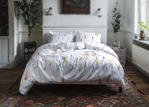 Pościel bawełna satynowa Milagro 220x200 Delikatna Łąka