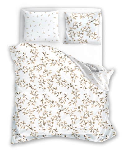 Pościel bawełna satynowa Milagro 160x200 Delikatne Gałązki