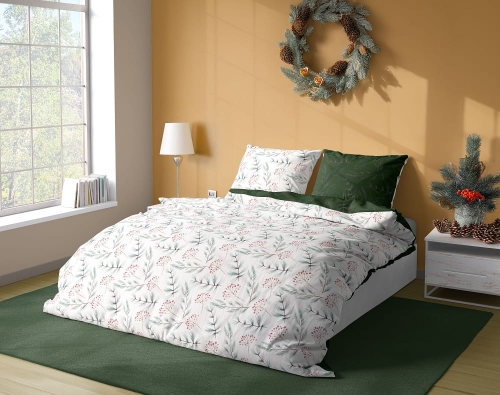 Pościel bawełna satynowa Milagro 220x200 Leśny Spokój