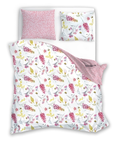 Pościel bawełna satynowa Milagro 160x200 Kwiatowa Lekkość