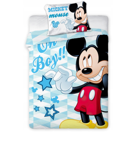 Komplet pościeli bawełnianej 100x135 Niebieski Mickey Mouse