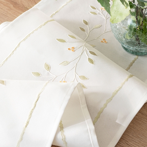 Bieżnik haftowany 38x160 Zielona Melodia