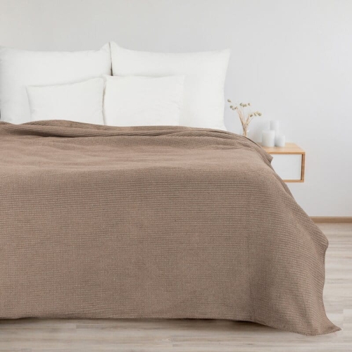 Koc Amber 220x200 ciemno beżowy