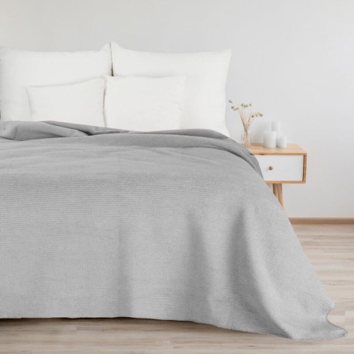 Koc Amber 150x200 srebrny