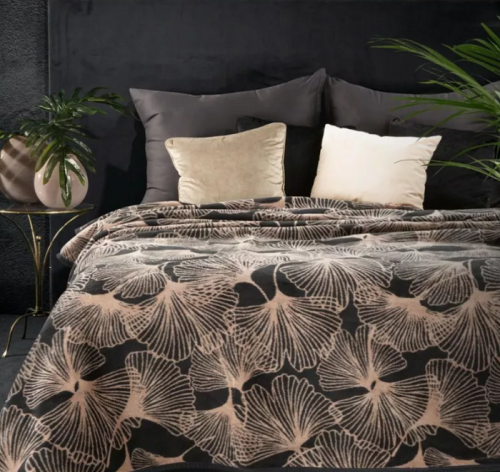 Koc akrylowy 150x200 Liść Miłorzębu