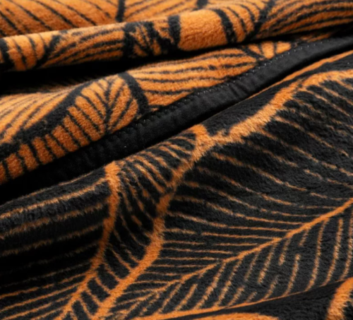 Koc akrylowy 150x200 Liście