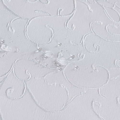Obrus wodoodporny Flora okrągły 160 biały 
