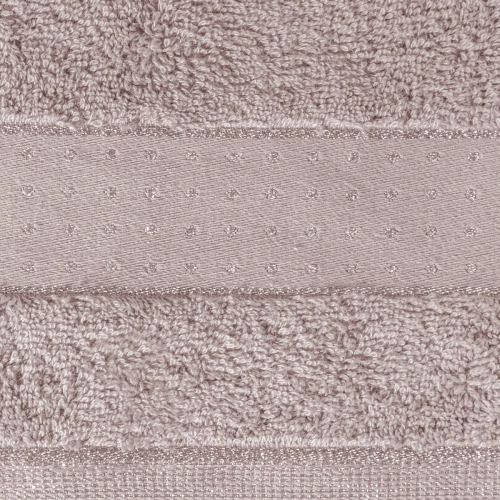 Ręcznik 50x90 ciemna lila z kryształkami 