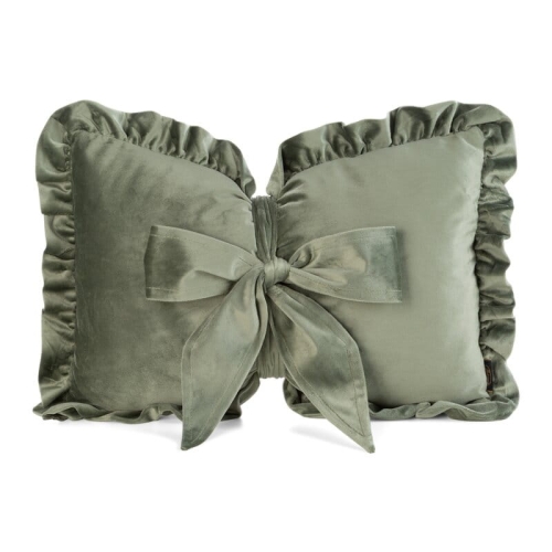 Poduszka oliwkowa z kokardą 35x55