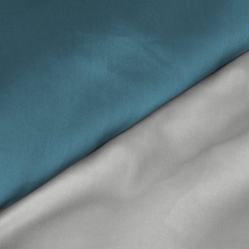 Ekskluzywna pościel 180x200 w kolorze srebrno turkusowym