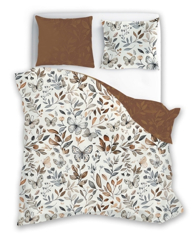 Pościel Boho bawełniana 160x200 w motyle