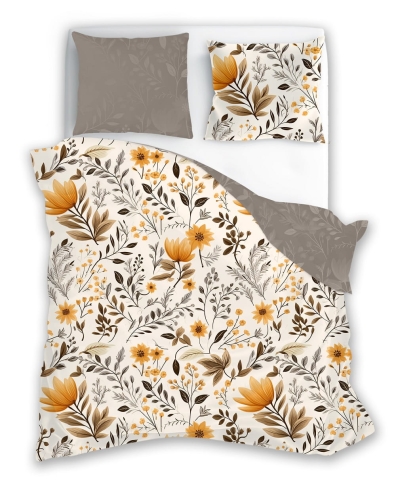 Pościel Boho bawełniana 220x200 w kwiaty