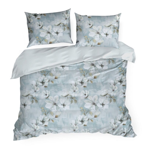 Komplet pościeli z bawełny satynowej 220x200 w pastelowych kolorach w magnolie