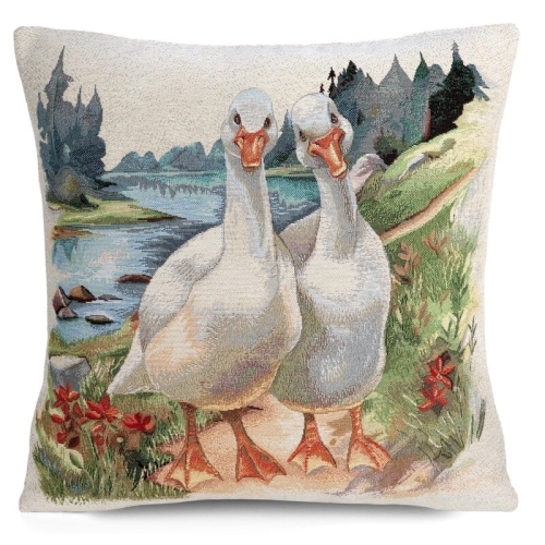 Poszewka gobelinowa 45x45 Gęsi