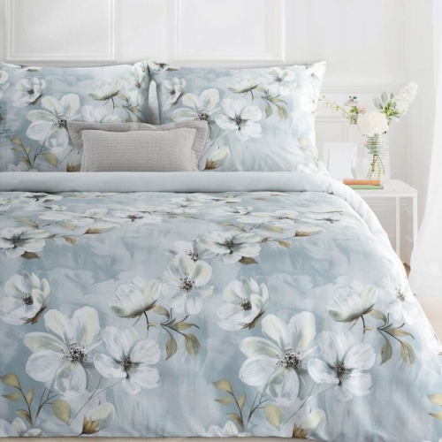 Komplet pościeli z bawełny satynowej 140x200 w pastelowych kolorach w magnolie