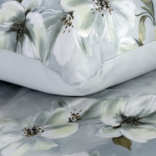 Komplet pościeli z bawełny satynowej 140x200 w pastelowych kolorach w magnolie