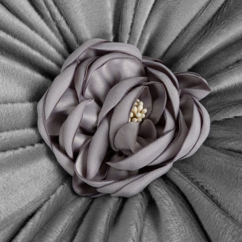 Poduszka srebrna Kwiatek