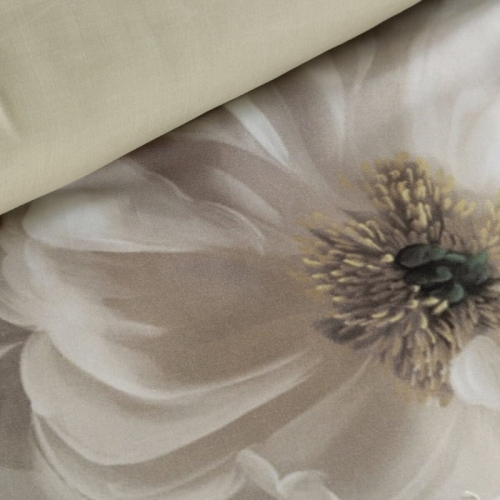 Ekskluzywna pościel Reina 160x200 w kremowe magnolie